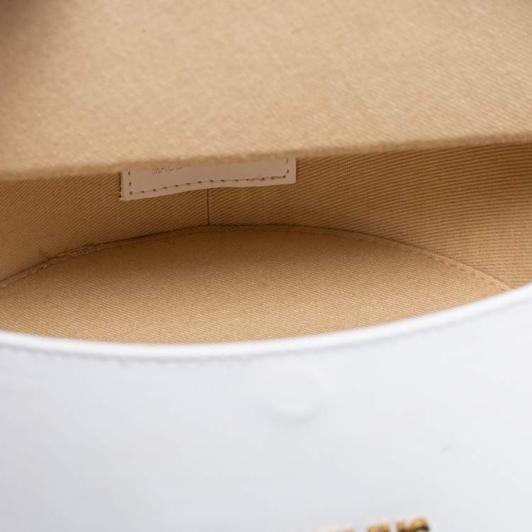Pre Owned Jacquemus White Leather La Boite A Gateaux Shoulder Bag