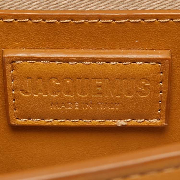 Pre Owned Jacquemus Tan Leather Le Grand Bambino Top Handle Bag