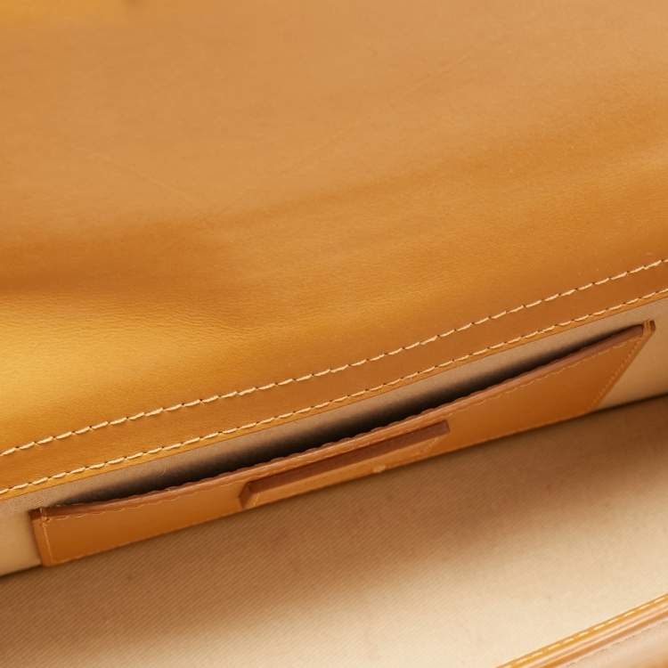 Pre Owned Jacquemus Tan Leather Le Grand Bambino Top Handle Bag