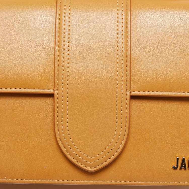 Pre Owned Jacquemus Tan Leather Le Grand Bambino Top Handle Bag
