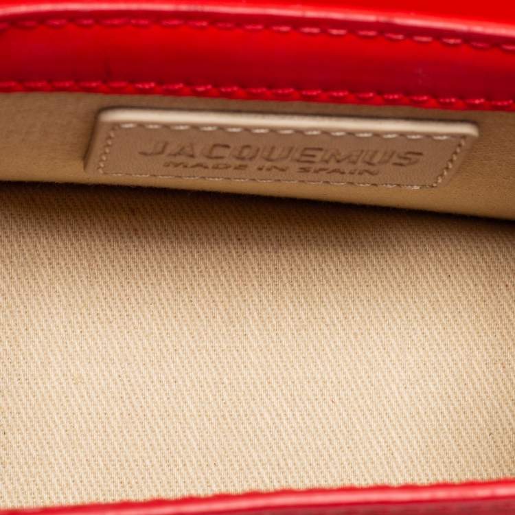 Pre Owned Jacquemus Red Leather Le Chiquito La Montagne Top Handle Bag