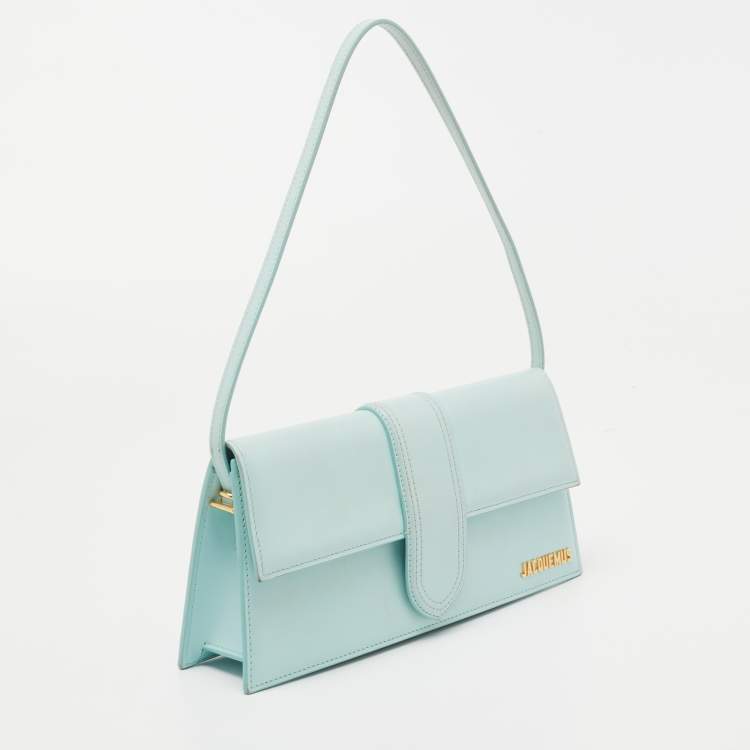 مملوكة مسبقًا Jacquemus Blue Leather Le Bambino Long Shoulder Bag