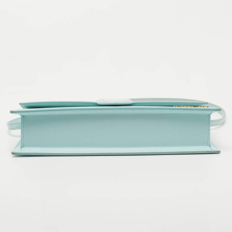 مملوكة مسبقًا Jacquemus Blue Leather Le Bambino Long Shoulder Bag