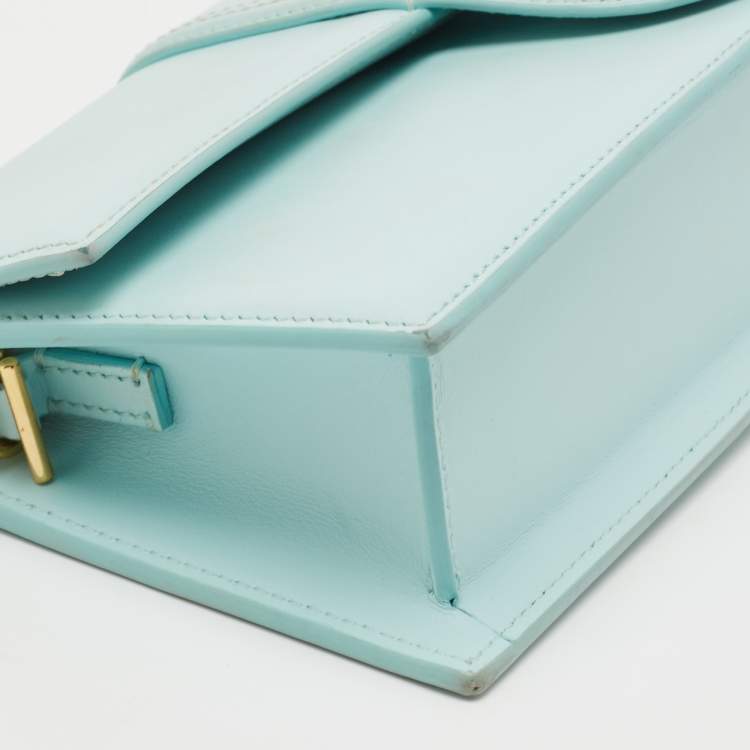 مملوكة مسبقًا Jacquemus Blue Leather Le Bambino Long Shoulder Bag