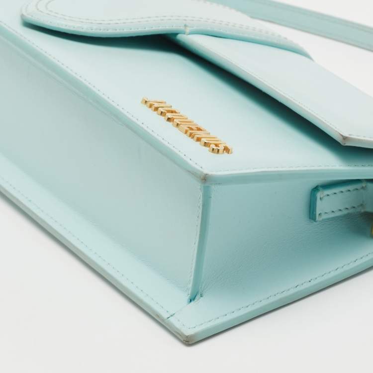 مملوكة مسبقًا Jacquemus Blue Leather Le Bambino Long Shoulder Bag