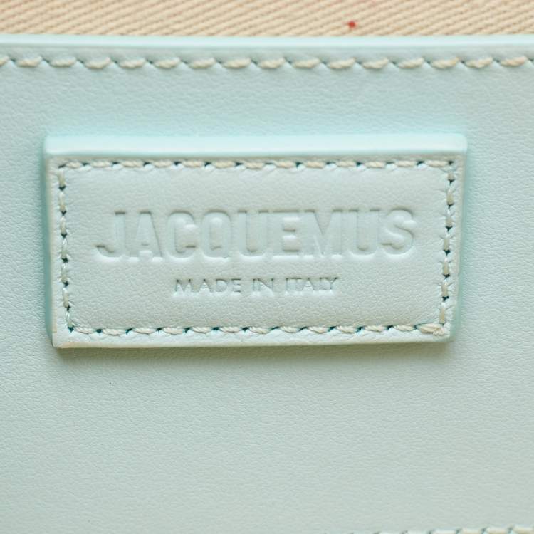 مملوكة مسبقًا Jacquemus Blue Leather Le Bambino Long Shoulder Bag