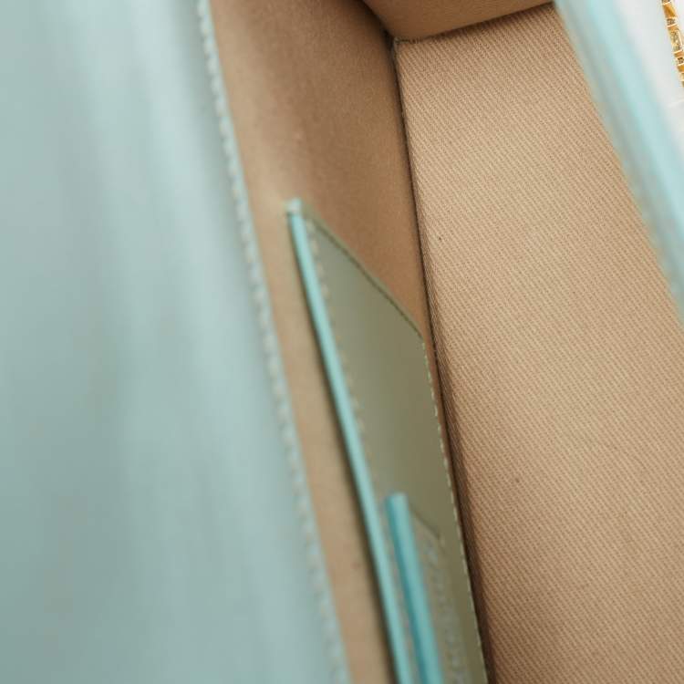 مملوكة مسبقًا Jacquemus Blue Leather Le Bambino Long Shoulder Bag