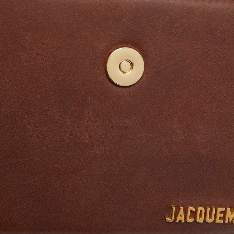 Pre Owned Jacquemus Dark Brown Leather Grand Le Chiquito Top Handle Bag