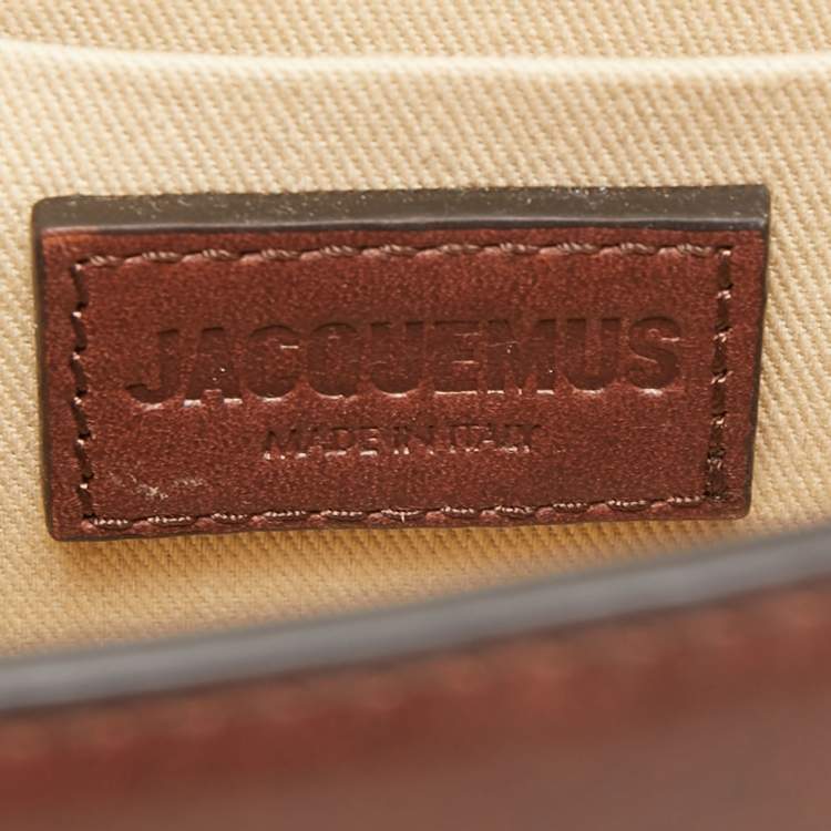Pre Owned Jacquemus Dark Brown Leather Grand Le Chiquito Top Handle Bag