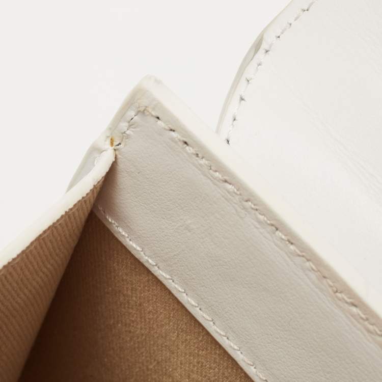 Pre Owned Jacquemus White Leather Grand Le Chiquito Top Handle Bag