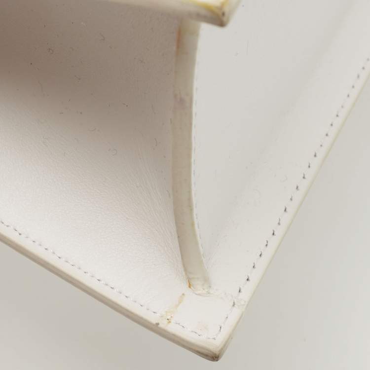 Pre Owned Jacquemus White Leather Grand Le Chiquito Top Handle Bag