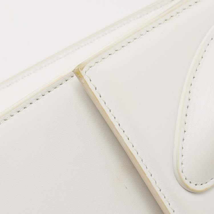Pre Owned Jacquemus White Leather Grand Le Chiquito Top Handle Bag
