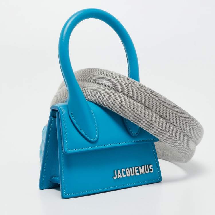 Pre Owned Jacquemus Blue Leather Mini Le Chiquito Bag