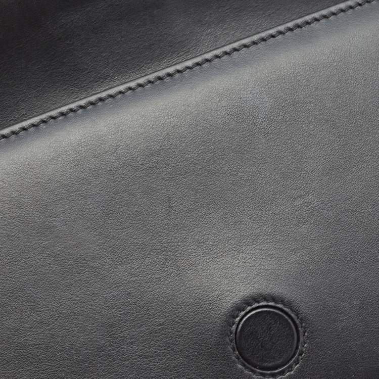 Pre Owned Jacquemus Black Leather Le Bambino Top Handle Bag
