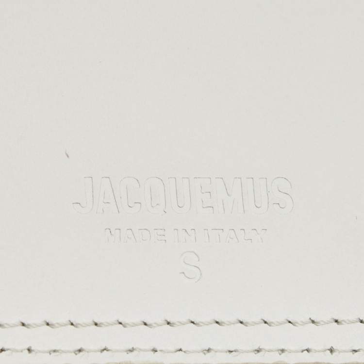 Pre Owned Jacquemus White Leather La Ceinture Carree Belt Bag