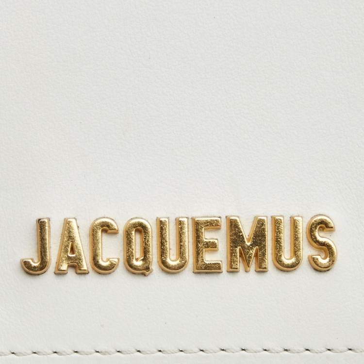 Pre Owned Jacquemus White Leather La Ceinture Carree Belt Bag