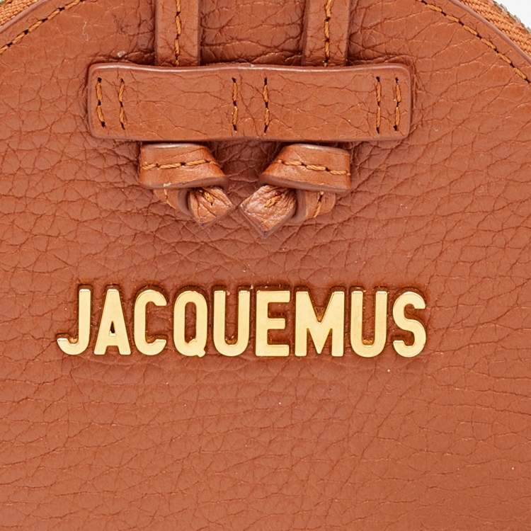 Pre Owned Jacquemus Tan Leather Le Pitchou Coin Purse