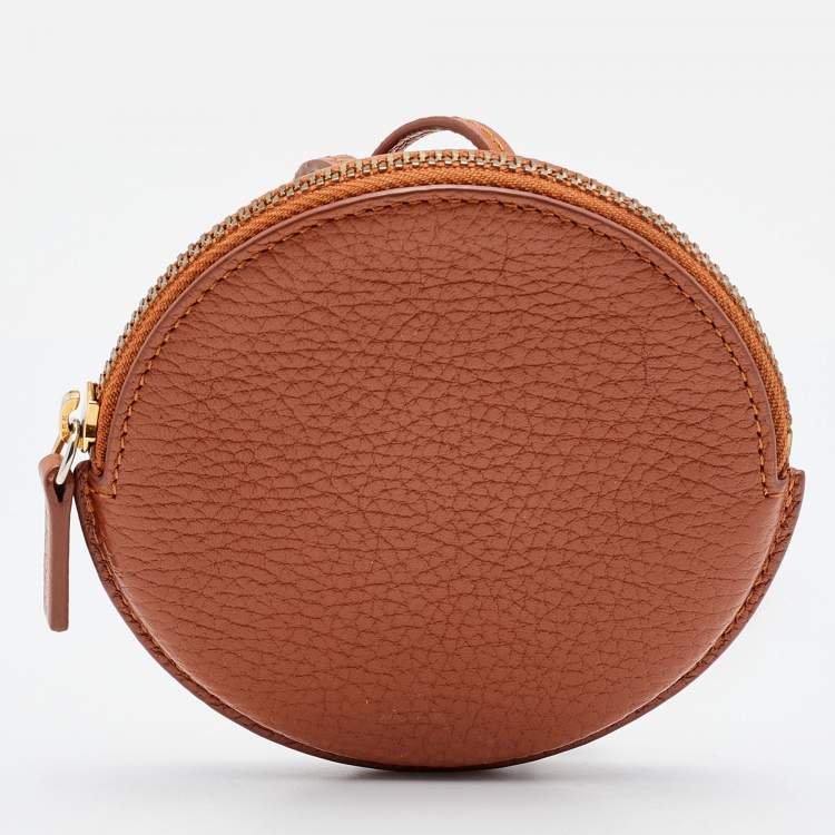 Pre Owned Jacquemus Tan Leather Le Pitchou Coin Purse