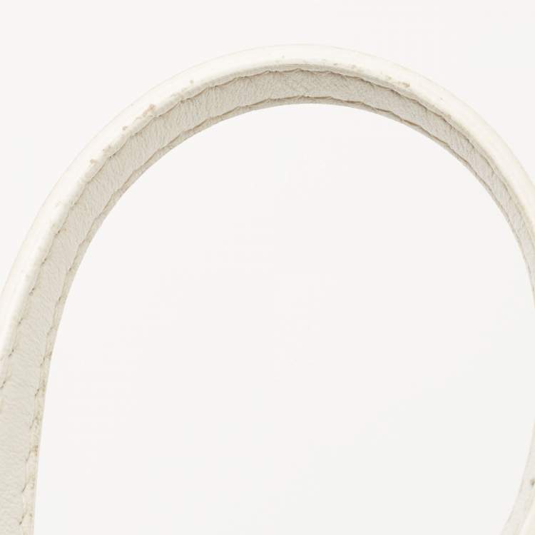 Pre Owned Jacquemus White Leather Mini Le Chiquito Bag
