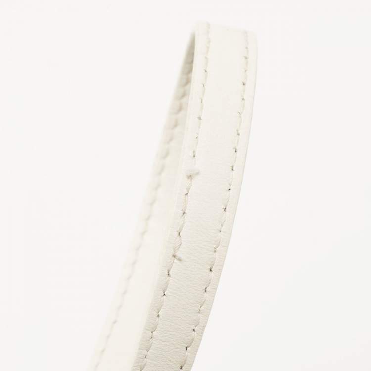 Pre Owned Jacquemus White Leather Mini Le Chiquito Bag
