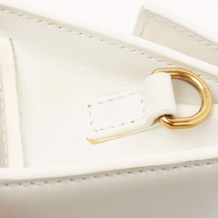 Pre Owned Jacquemus White Leather Mini Le Chiquito Bag