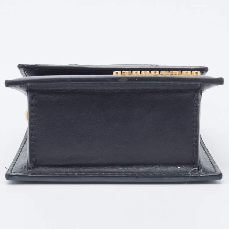 Pre Owned Jacquemus Black Leather Mini Le Chiquito Bag