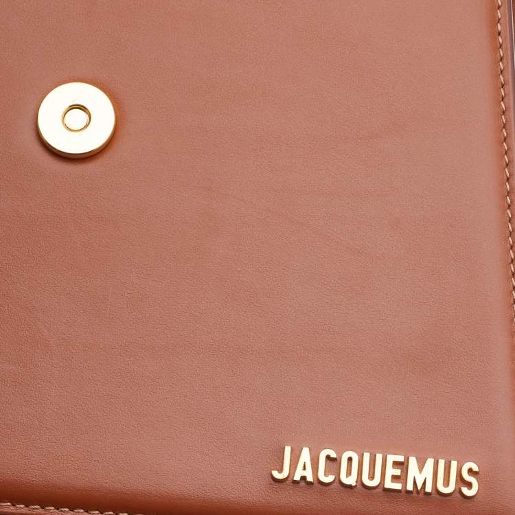 Pre Owned Jacquemus Tan Leather Grand Le Chiquito Top Handle Bag