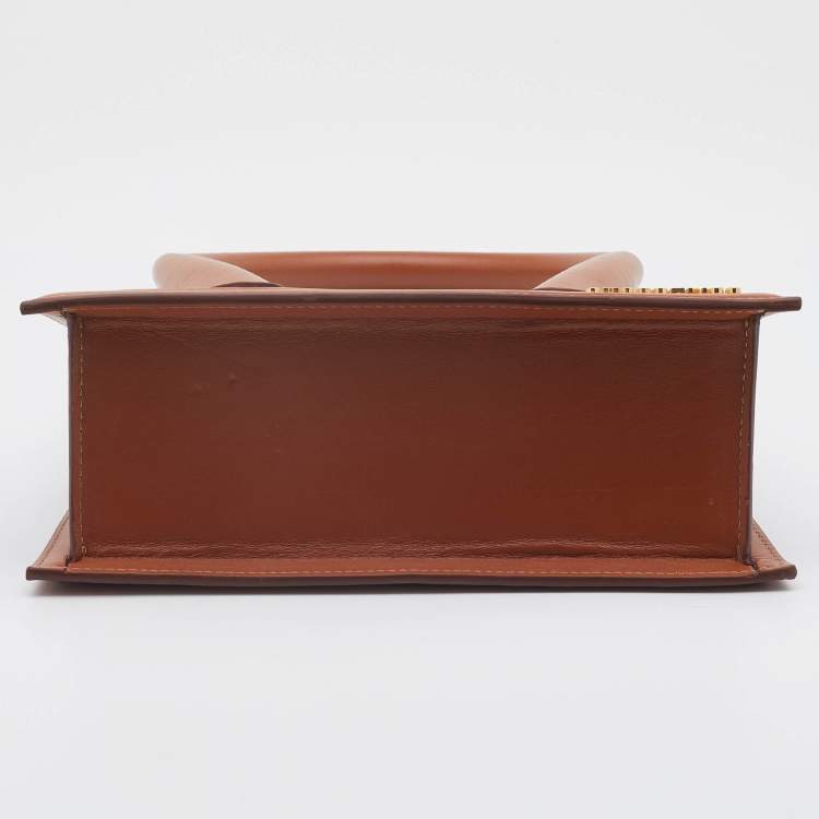 Pre Owned Jacquemus Tan Leather Grand Le Chiquito Top Handle Bag