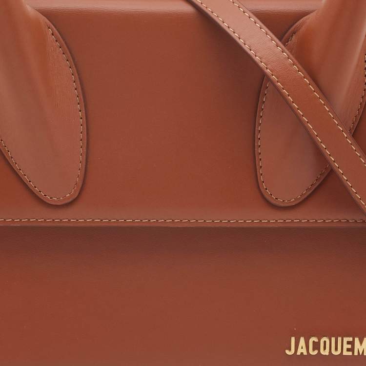 Pre Owned Jacquemus Tan Leather Grand Le Chiquito Top Handle Bag