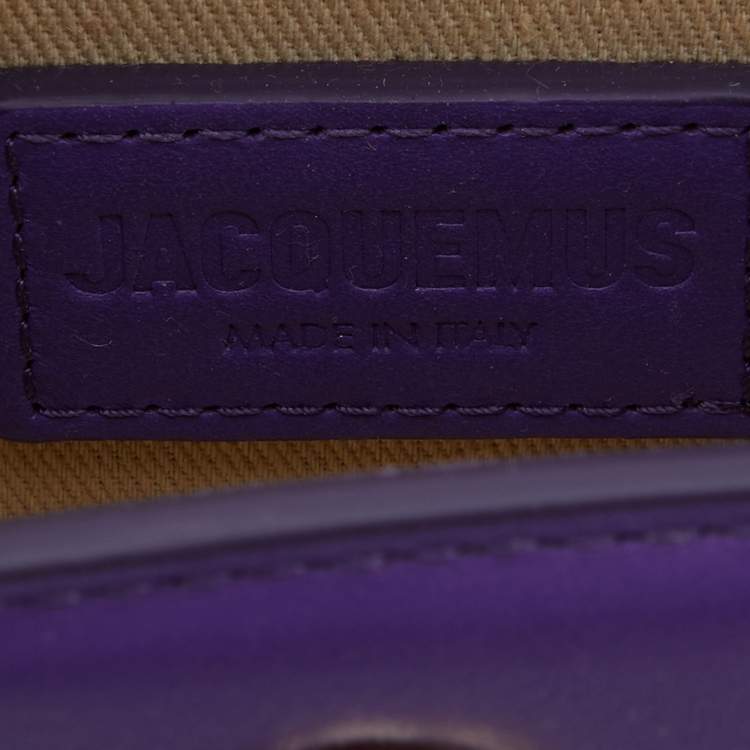 Pre Owned Jacquemus Purple Leather Mini Le Chiquito Bag