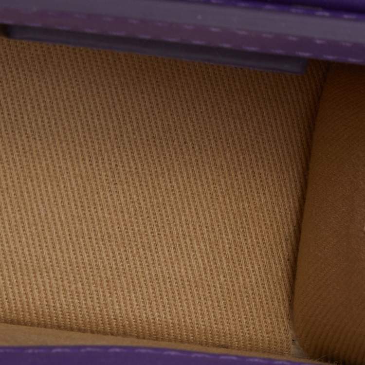 Pre Owned Jacquemus Purple Leather Mini Le Chiquito Bag