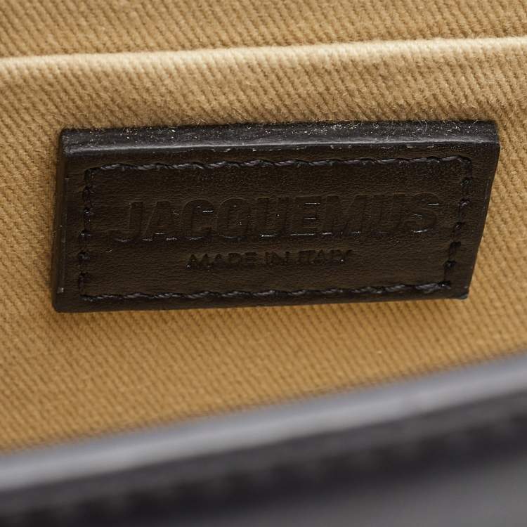Pre Owned Jacquemus Black Leather Grand Le Chiquito Top Handle Bag