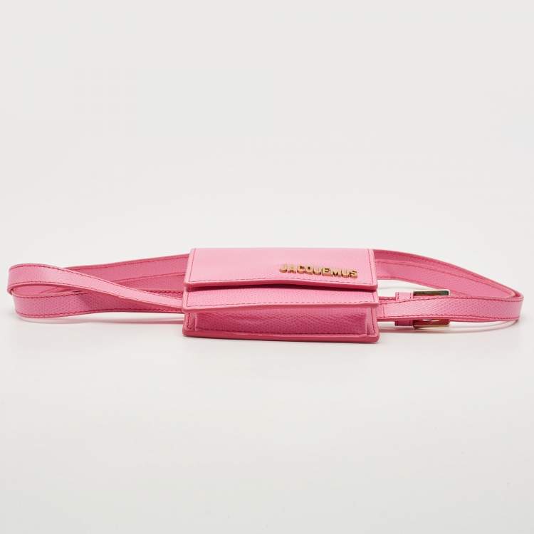 Pre Owned Jacquemus Pink Leather La Ceinture Bello Belt Bag