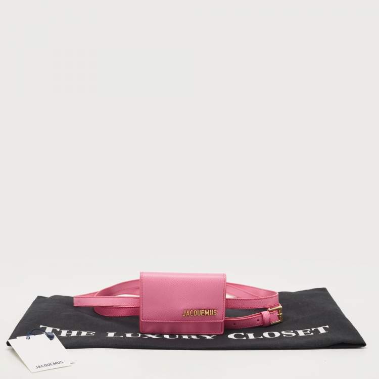 Pre Owned Jacquemus Pink Leather La Ceinture Bello Belt Bag