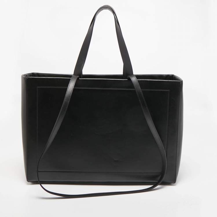 Pre Owned Jacquemus Black Leather Le Cabas Neve Tote