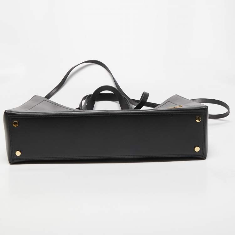 Pre Owned Jacquemus Black Leather Le Cabas Neve Tote