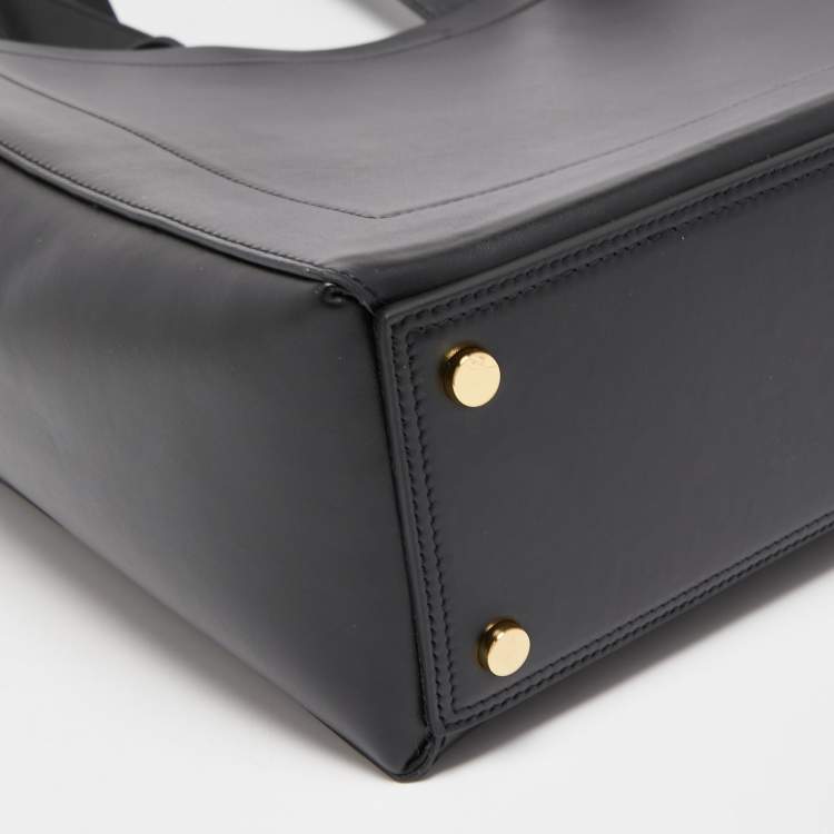 Pre Owned Jacquemus Black Leather Le Cabas Neve Tote