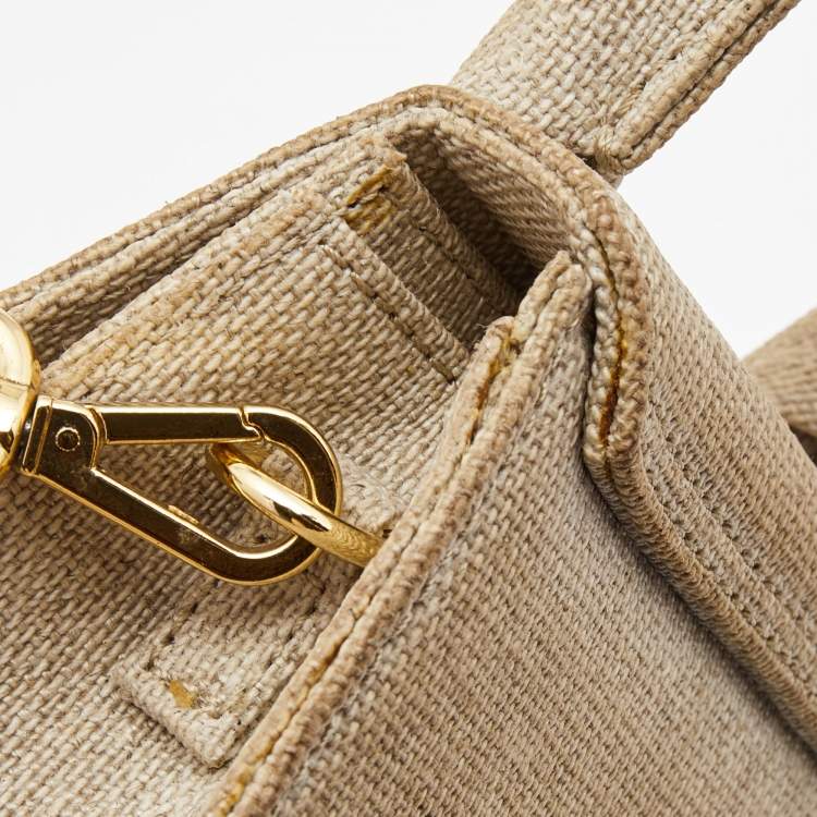 Pre Owned Jacquemus Beige Canvas Mini Le Chiquito Bag