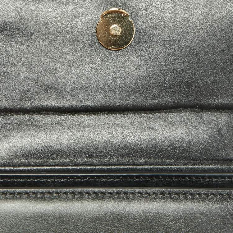 Pre Owned Jacquemus Black Leather Le Chiquito Noeud Top Handle Bag
