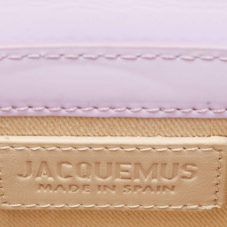 Pre Owned Jacquemus Lilac Leather Mini Le Chiquito Top Handle Bag