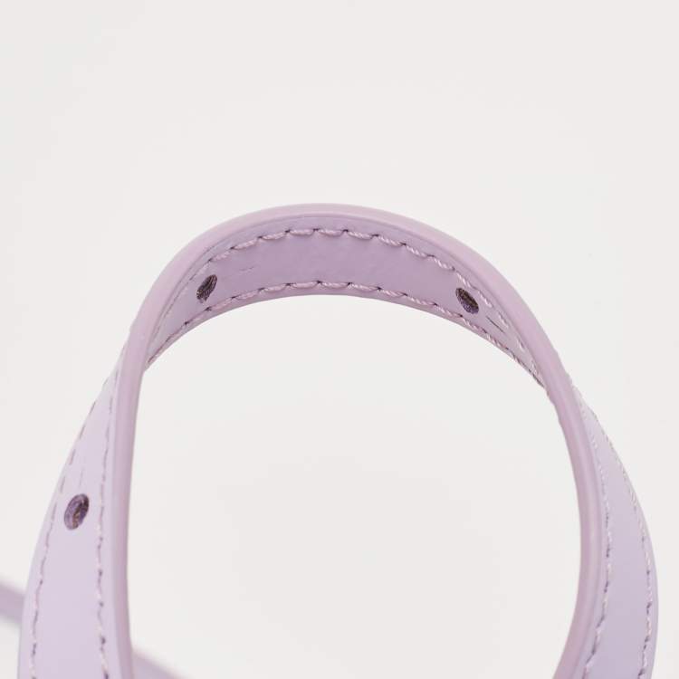 Pre Owned Jacquemus Lilac Leather Mini Le Chiquito Top Handle Bag