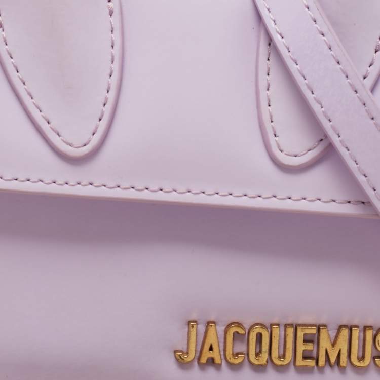 Pre Owned Jacquemus Lilac Leather Mini Le Chiquito Top Handle Bag