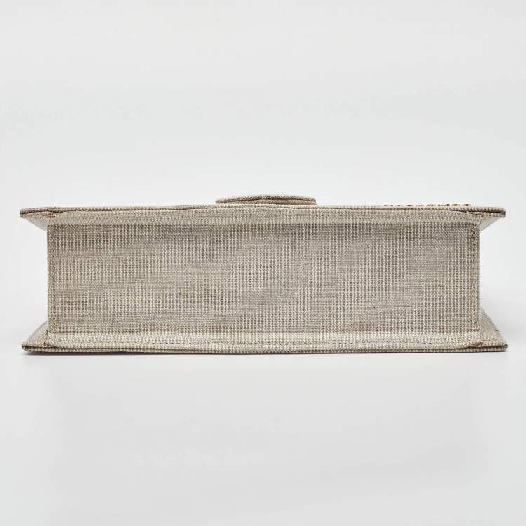 Pre Owned Jacquemus Beige Canvas Le Grand Bambino Top Handle Bag