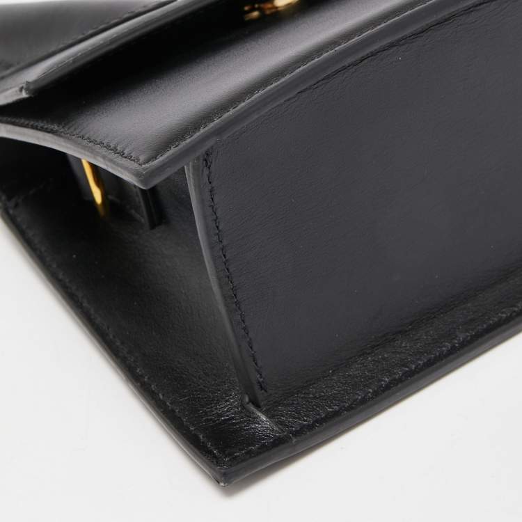Pre Owned Jacquemus Black Leather Le Chiquito La Montagne Top Handle Bag