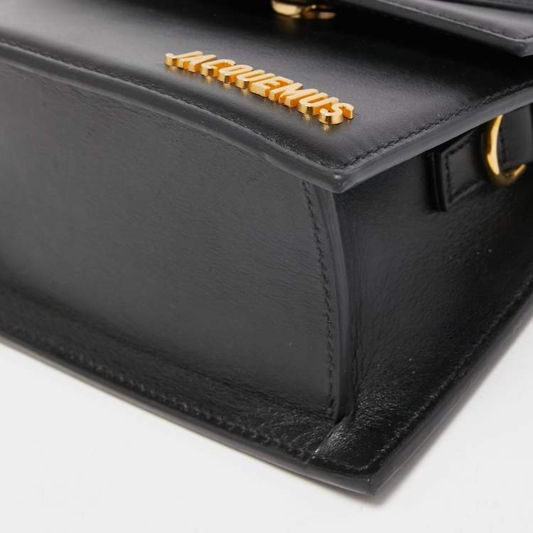 Pre Owned Jacquemus Black Leather Le Chiquito La Montagne Top Handle Bag
