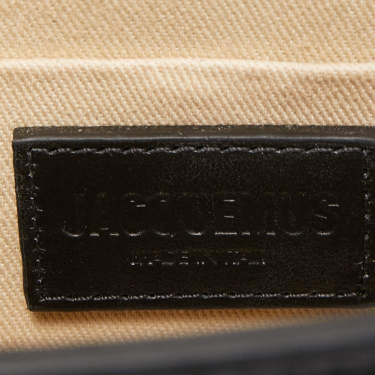 Pre Owned Jacquemus Black Leather Le Chiquito La Montagne Top Handle Bag