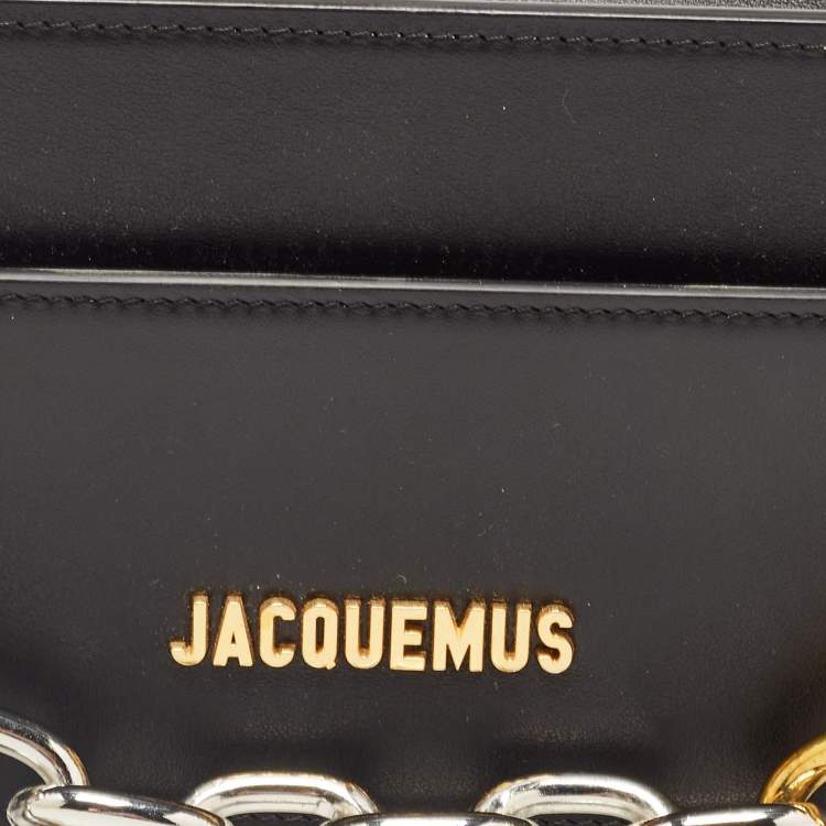 Pre Owned Jacquemus Black Leather Le Ciu Ciu Shoulder Bag