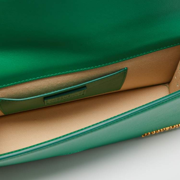 Pre Owned Jacquemus Green Leather Le Bambino Long Shoulder Bag