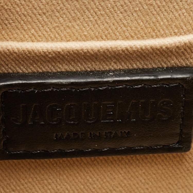 Pre Owned Jacquemus Black Leather Grand Le Chiquito Top Handle Bag