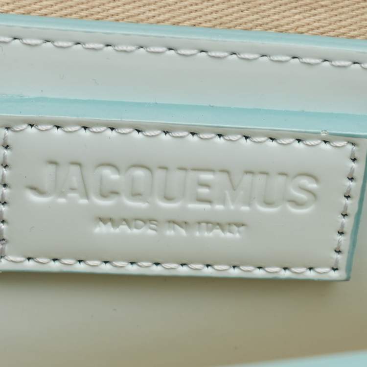 Pre Owned Jacquemus Light Blue Leather Le Bambino Long Shoulder Bag